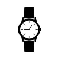 reloj icono en plano estilo, negocio mirar. vector diseño elemento