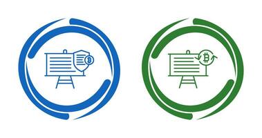 Presentation and Arrows Icon vector