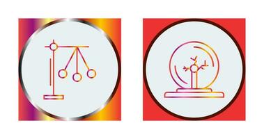 Pendulum and Plasma Ball Icon vector