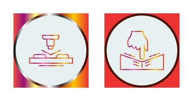 Press and Elasicity Icon vector