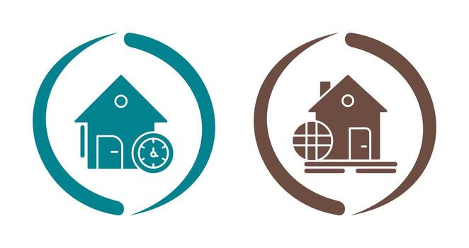 Time and Web Development Icon vector