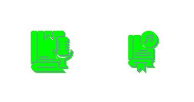 Audiobook and Music Icon vector