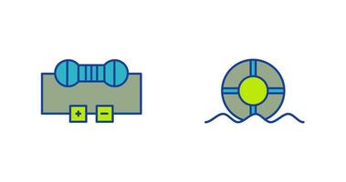 Resistor and  Float Icon vector