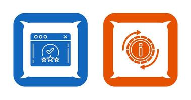 rating and refresh  Icon vector