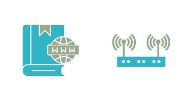 Website and Wireless Icon vector