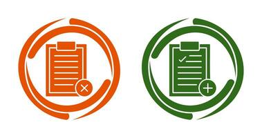 Rejected and Add Icon vector