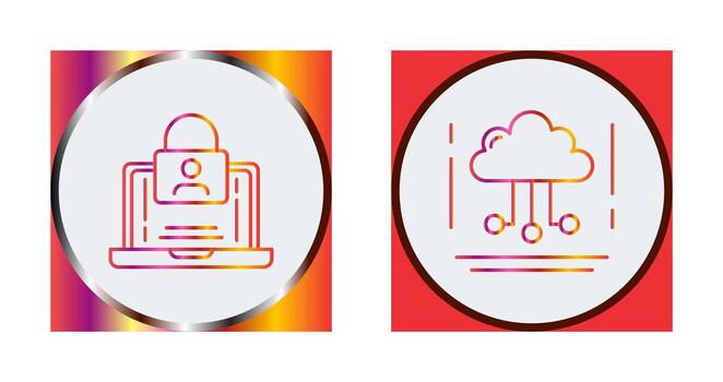 Authentication and Network Icon vector