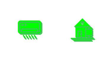 Air Conditioner and Home Automation Icon vector