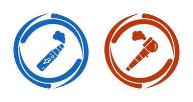 Electronic Cigarette and Pipe Of Peace Icon vector