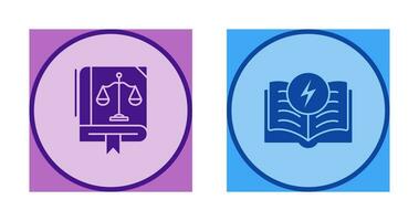 Law and Electricity Icon vector