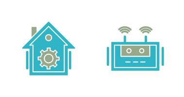 Home Automation and Router Icon vector