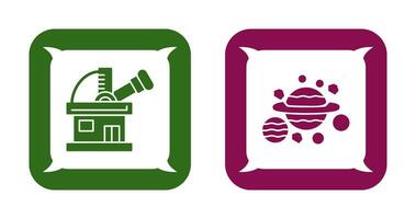 observatory and planets Icon vector