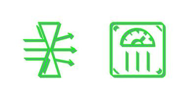 Dispersion and Weight Scale Icon vector