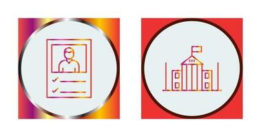 Ballot and Parliament Icon vector