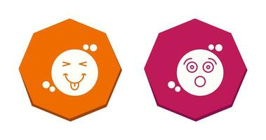 Naughty and Surprised Icon vector