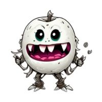 Cute Monster Cartoon PNG Transparent Background Ai Generative