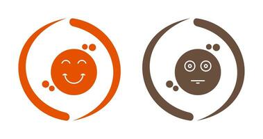 Smile and Neutral Icon vector