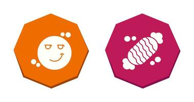 Smirk and Candy Icon vector