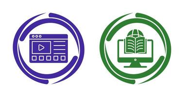 Online Tutorials and Learning Icon vector