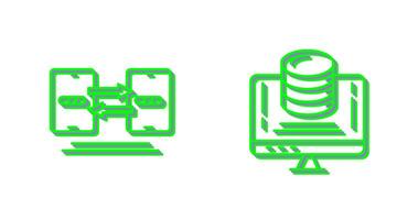 Data Synchronization and Data Storage Icon vector