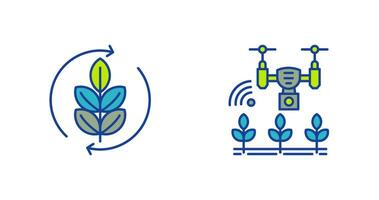 Agronomy and Smart Farm Icon vector