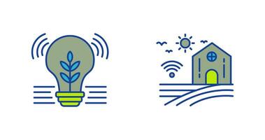 Idea and Smart Farm Icon vector