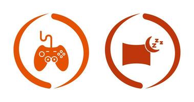 joystick and Pillow Icon vector