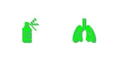 Hand  and Lungs Icon vector