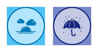 Sunshine and Raining Icon vector