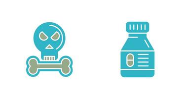 Bones and Medicine Icon vector