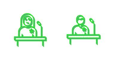 Candidate and Candidate Icon vector