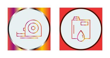 Measuring Tape and Petroleum Icon vector