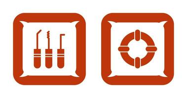 Lockpick and Life Guards Icon vector