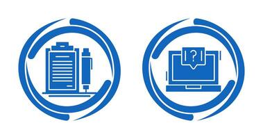 Contract and Question Icon vector