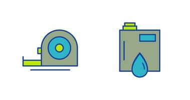 Measuring Tape and Petroleum Icon vector