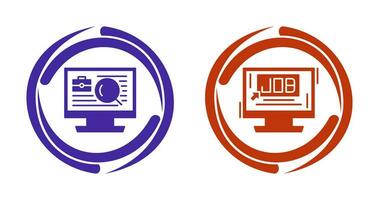 Job and Job Search Icon vector