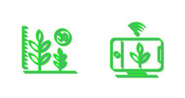 Growth and Device Icon vector