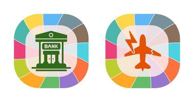 Health and Bank Icon vector