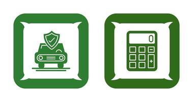 Car and Calculator Icon vector