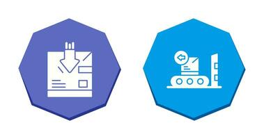return and delivery Icon vector
