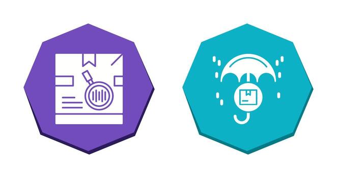 tracking code and protection Icon vector