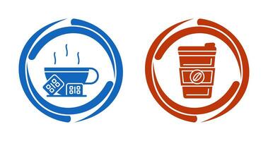 Hot Chocolate and Coffee Icon vector