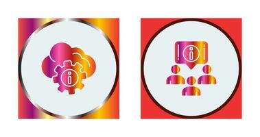 setting and information Icon vector