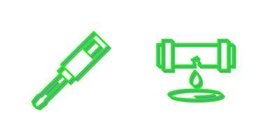 Screwdriver and Leak Icon vector