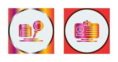 search and id dard Icon vector