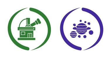 observatory and planets Icon vector
