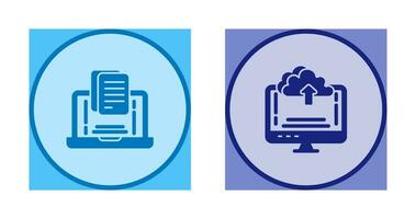 Document and Upload Icon vector