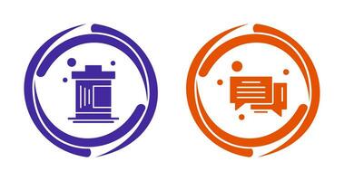 Delete and Message Bubble Icon vector