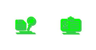 search and id dard Icon vector