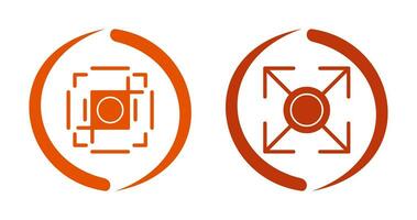 crop and expand Icon vector